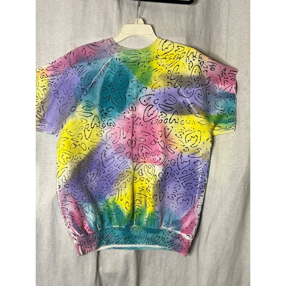 VNT Beverly Hills Boulevard Tie-Dye Sweatshirt Large Multicolor Boho Comfortable - Picture 6 of 11